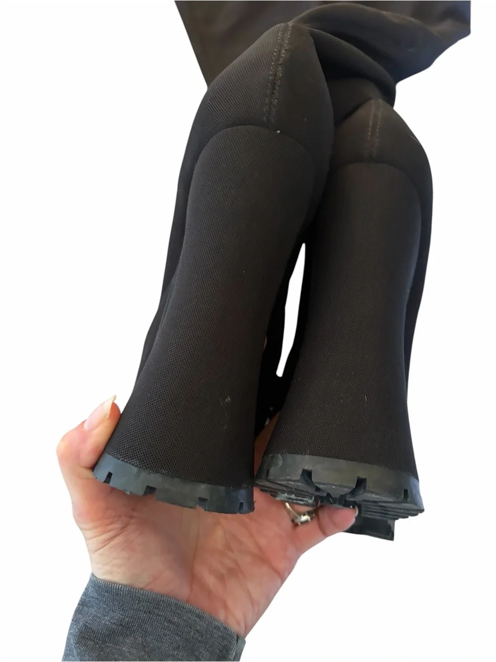 DOLLS KILL CURRENT MOOD Over The Knee Super High Platform Stretch Sock Boots - Picture 4 of 11